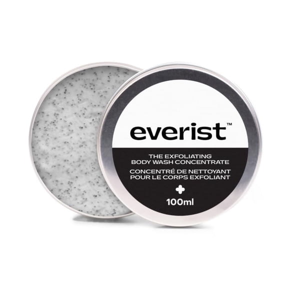 Everist El concentrado de lavado corporal exfoliante limpia, pule y suaviza la piel Protege la barrera de la piel Vegano a base de plantas 3.4 fl oz Más de 50 lavados