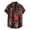 Black, variant on Mens Pique Shirts Fashion Button Down Printed Short Sleeve Lapel Plus Size Mens Clothing,Navy,2XL