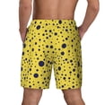 thumbnail image 2 of Lsque Mens Swim Trunks Blue Spots Pattern - Bathing Suit Compression Liner - Beach Swim Shorts Swimwear - (S-3XL) - Stretch Quick Dry -3X-Large, 2 of 8