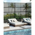 thumbnail image 5 of Metal Privacy Screen with Stand,Outdoor Freestanding Privacy Screen & Panels, Outdoor Privacy Screen for Deck Patio Balcony,Heavy Duty Rust Proof Decorative Fence Panel 47x70Inch,35x70Inch, 5 of 7