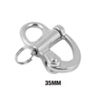 thumbnail image 3 of Boats Snap Shackle Firm Swivel Shackles Polished Smooth Surface Boat Accessory Convenient Wide Application Lightweight Hook Accessories 35mm, 3 of 8