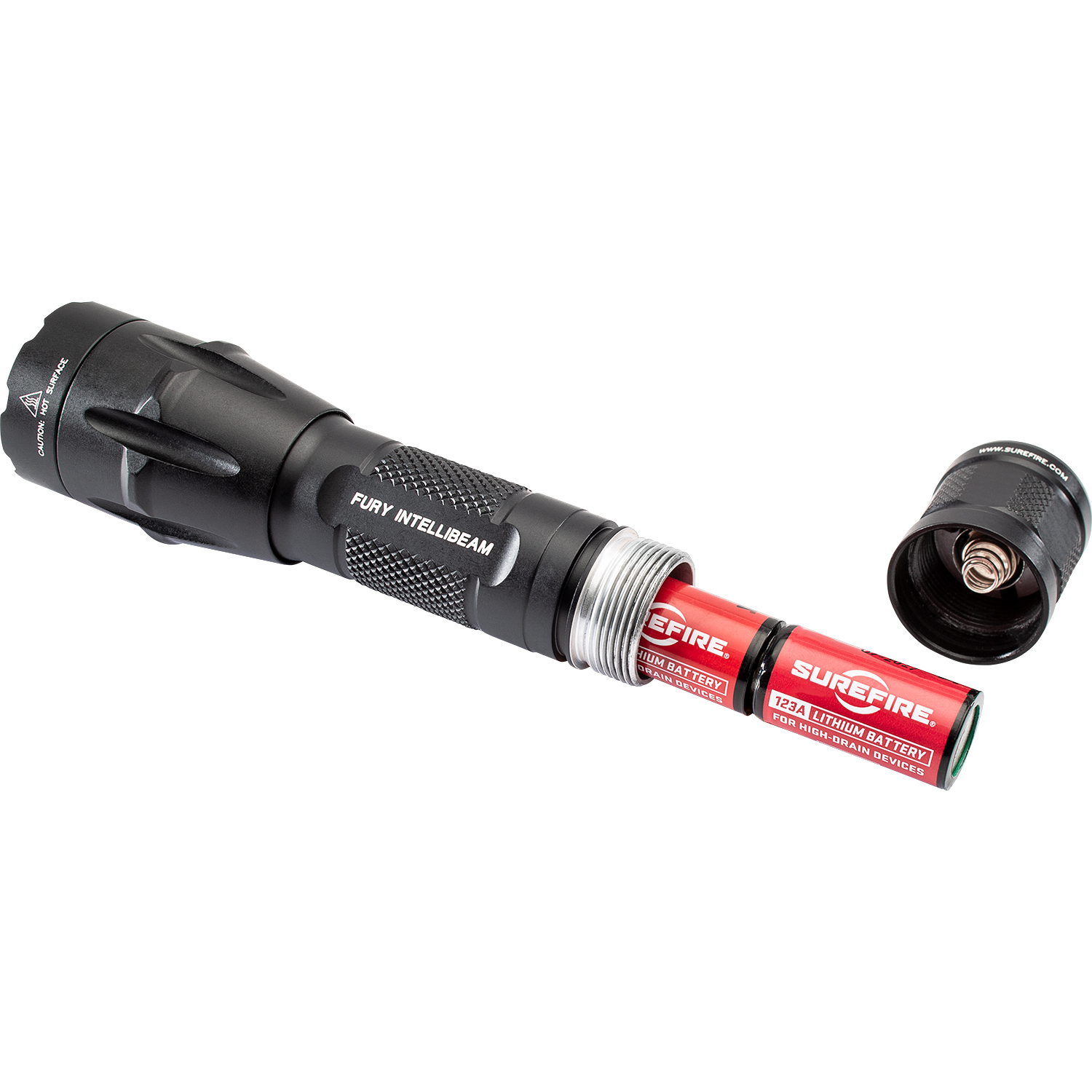 SureFire Fury with Intellibeam Technology Dual Fuel LED Flashlight 
