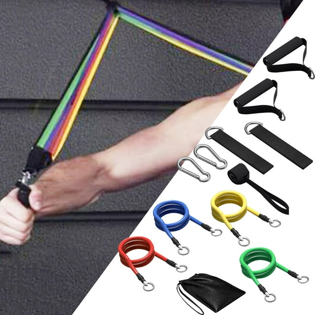 Set de bandas de resistencia, herramientas de entrenamiento de bandas de ejercicios con manijas para el entrenamiento de viajes al aire libre en casa
