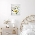 thumbnail image 2 of Farmhouse Floral Wall Art for Living Room, Blue and Yellow Flower and Butterfly Canvas Wall Art, Retro Wood Boards Framed Wall Art for Bedroom Bathroom Wall Decor, 12X16 inch Ready to Hang, 2 of 6
