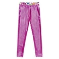 thumbnail image 4 of YiZYiF Girls Metallic Dancewear High Rise Dance Pants for Jazz Hip Hop Performance, 4 of 6
