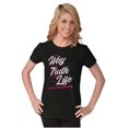 thumbnail image 3 of Way Truth and Life Christian Faith Womens Slim Fit Graphic Tee Brisco Brands S, 3 of 5