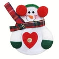 thumbnail image 2 of Fiudx Decoración Navideña para Vajilla, Diseño de Muñeco de Nieve de Tela No Tejida, Portacubiertos Festivo, Ideal para Restaurantes y Hoteles, Decoración para Fiestas, Tamaño 12,5 X 10 Cm, Juego de, 2 of 3