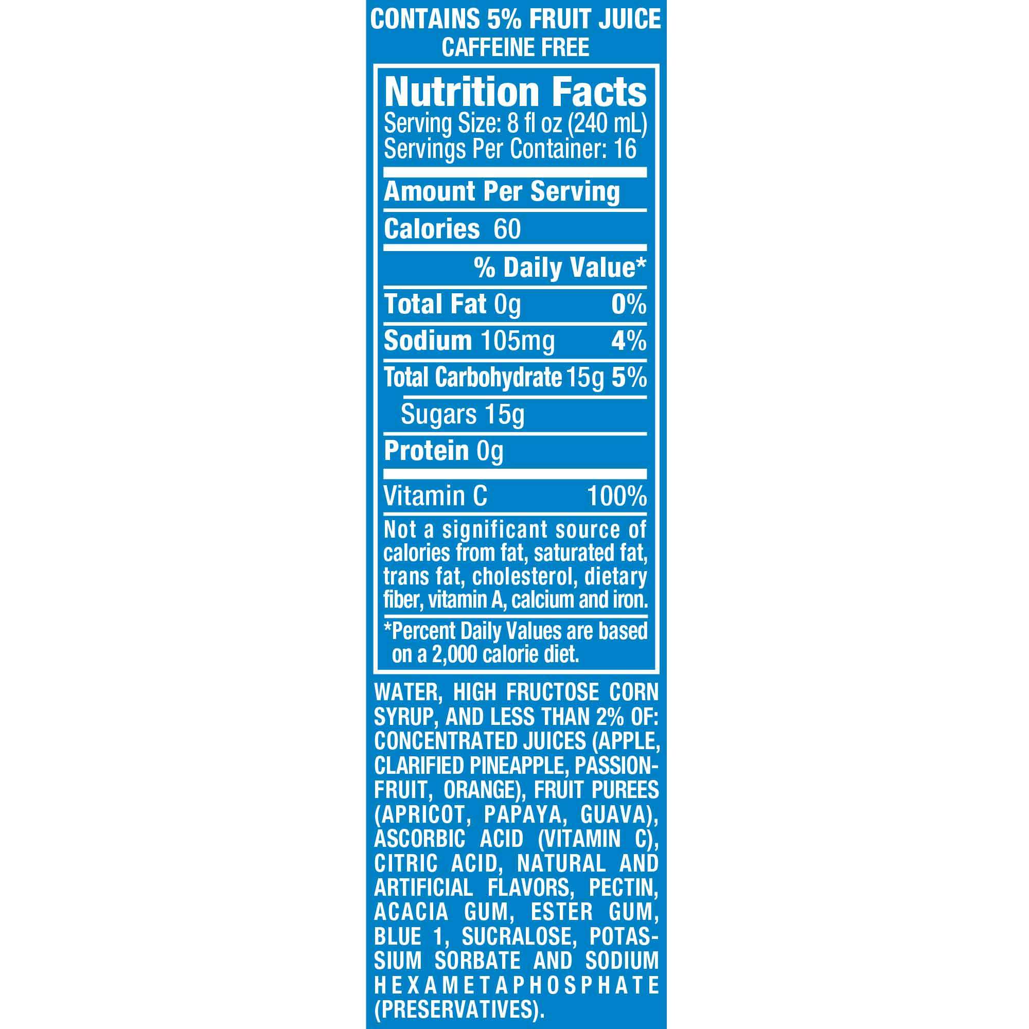 Buy Hawaiian Punch Berry Blue Typhoon, Juice Drink, 1 gal ...