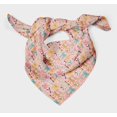 thumbnail image 3 of Bimba Pink Multi Bow & Dots Pure Silk Printed Head Bandanas Summer Neck Wrap Scarf 40 x 40 Inches, 3 of 6