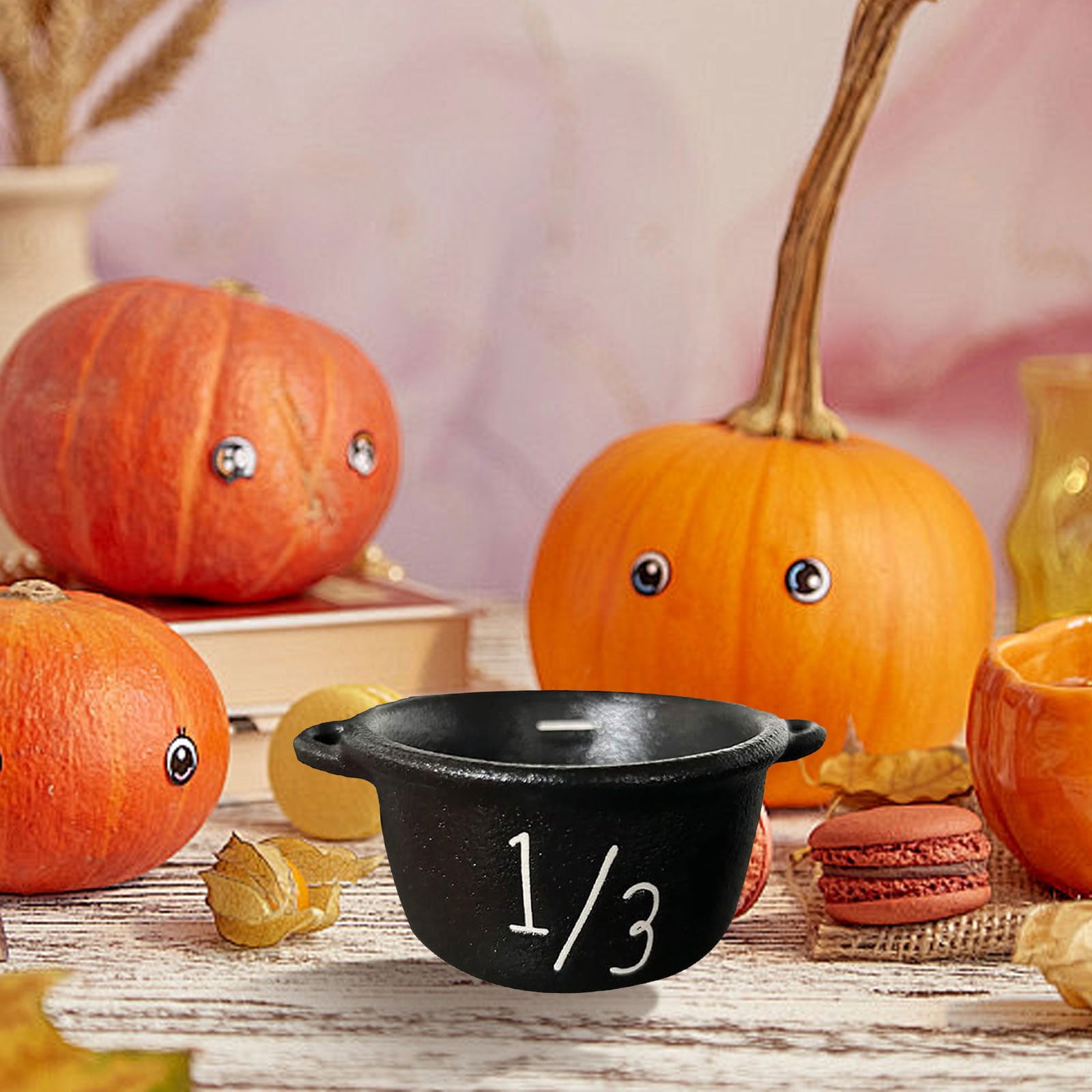 Aura Kitchen Measuring Cup Set Cauldron Measuring Cups Halloween Kitchen Measuring Cup Set 4 Pieces Stackable Nesting Measure With Handle