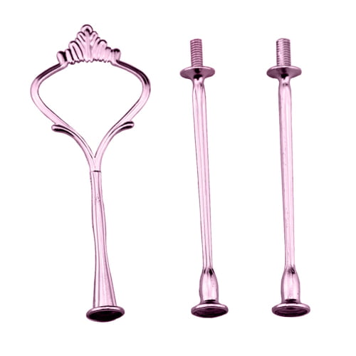 Tier Cake Cupcake Plate Stand Handle Wedding Fitting Hardware Party Decor Rod QK 