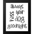 thumbnail image 2 of SD Graphics Studio 12x14 Black Modern Framed Museum Art Print Titled - Always Kiss Your Dog Goodnight, 2 of 5
