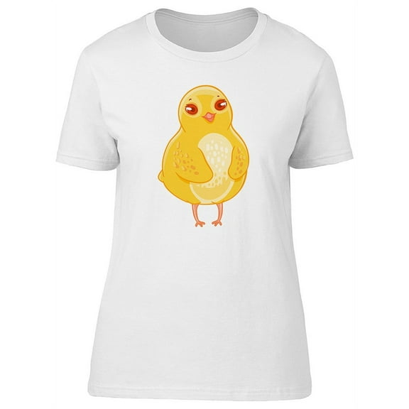 Cute Fluffy Chicken Cartoon Tee Women's -Image by Shutterstock