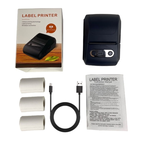 Mini Thermals Sticker Printer Bluetooth-compatible Enabled For Business Inventory Management