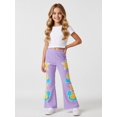thumbnail image 3 of Girls Flare Pants, AI Digital Print Bell Bottoms,All-Season Sizes 3-13Y, 3 of 6