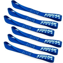 Soft Loop Tie Down Straps - 1.5 x 18 inches- 10,000 lb Load Capacity - Blue 6 Pack - Loops for Securing ATV, UTV, Motorcycles, Scooters, Dirt Bikes, Lawn & Garden Equipment by KODIAK STRAPS