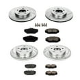 thumbnail image 3 of PowerStop Front and Rear Z23 Evolution Sport Carbon-Fiber Ceramic Brake Pad and Drilled & Slotted Rotor Kit Fits: FORD LINCOLN MERCURY Select Models K1328, 3 of 10