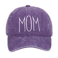 thumbnail image 3 of Gorra de béisbol bordada para mamá, regalo para el Día de la Madre, moderna, ajustable, elegante, para verano. Púrpura, 3 of 9