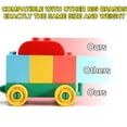 thumbnail image 2 of Construyendo bloques de juguete con diseño de dinosaurio y conejo, con tren y T-rex, 2 of 7