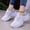 Gray, variant on Orthopedic Shoes for Women Spring Work Non Slip Slip on Arch Support Sneakers Wide Lightweight Mesh Closed Toe Shoes (Black)