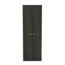 HomeRoots 477592 71 in. Dark Brown Wood Pantry Or Storage Closet