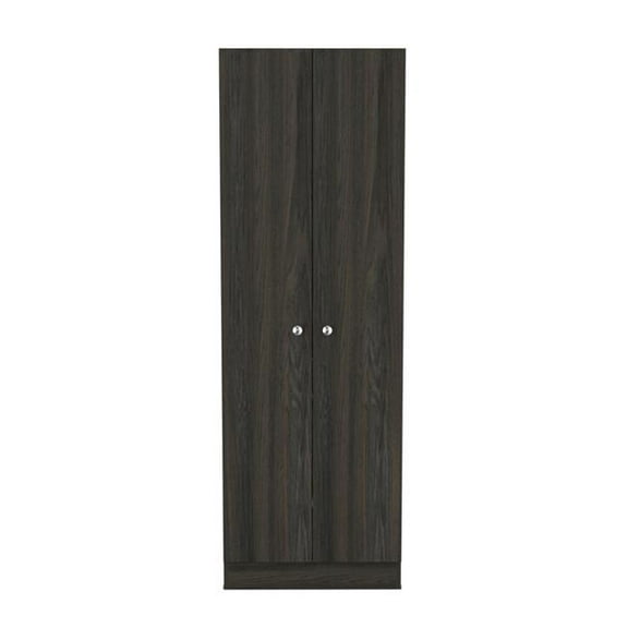 HomeRoots 477592 71 in. Dark Brown Wood Pantry Or Storage Closet