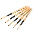 thumbnail image 2 of Juego de 5 brochas portátiles para maquillaje de ojos, sombra de ojos, delineador de ojos (dorado) Likrtyny Cuidado Belleza, 2 of 9