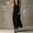 Black, variant on Women Summer Dresses Halter Sleeveless Solid Color Slim Fit Flowy Trendy Vacation Maxi Dress