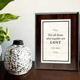 thumbnail image 5 of Not all those who wander are lost – J.R.R. Tolkien, Wooden Frame 8x10 Decorative Wall Plaque With Easel Acrylic Stand | Great Literature Decor, 5 of 7