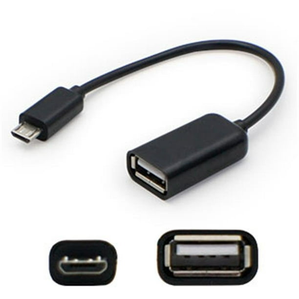 Périphériques Additionnels- L USBOTG 5 Po Micro-usb Mâle à Usb 2.0 un Câble Femelle Noir à la Volée