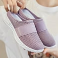 thumbnail image 4 of GUOBIOZIY Womens Clogs Slip On Walking Shoe Backless Mules Women's Mule Sneakers Driving Breathable Closed Toe Casual Shoe(Purple,6.5), 4 of 5