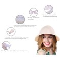 thumbnail image 3 of Simplicity Womens Large Brim UV Protection Sun Visor Hat with Removable Top for Baseball Gardening Beige, 3 of 6