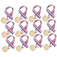 thumbnail image 1 of OULII Lot de 12 Médailles Rondes Dorées pour Cérémonies de Remise de Prix et Événements Sportifs, 1 of 7