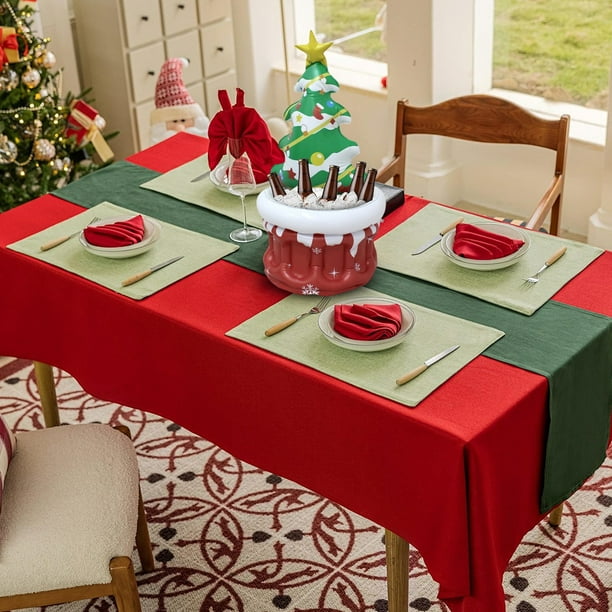 Decoraciones navideñas, adornos navideños, regalos navideños Árbol de Navidad Barra de hielo Barra de hielo de bebidas Almacenamiento de bebidas al aire libre Cubo de hielo inflable para fiestas Decor