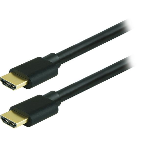 GE 15ft 4K HDMI 2.0 Cable with Ethernet, Gold-Plated Connectors, Black, 33576
