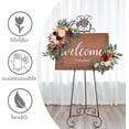 thumbnail image 2 of Ting's time Wedding Arch Flowers Set of 2 Flower Swag Arrangements Burnt Orange Wedding Welcome Signs Terracotta Flowers for Wedding Ceremony and Reception Backdrop, 2 of 6