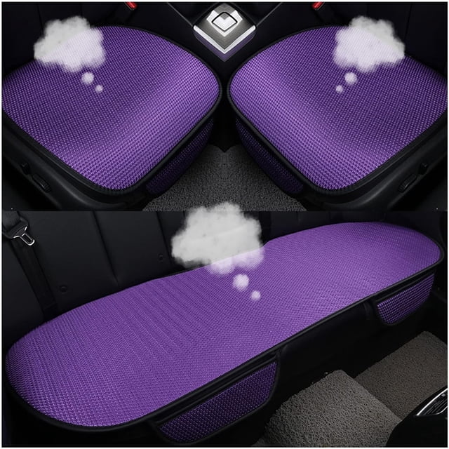 Almohadilla antideslizante para asiento de coche para verano, transpirable y refrescante, almohadilla antideslizante de seda de hielo para asiento de coche – 2024 nuevas fundas universales para asien