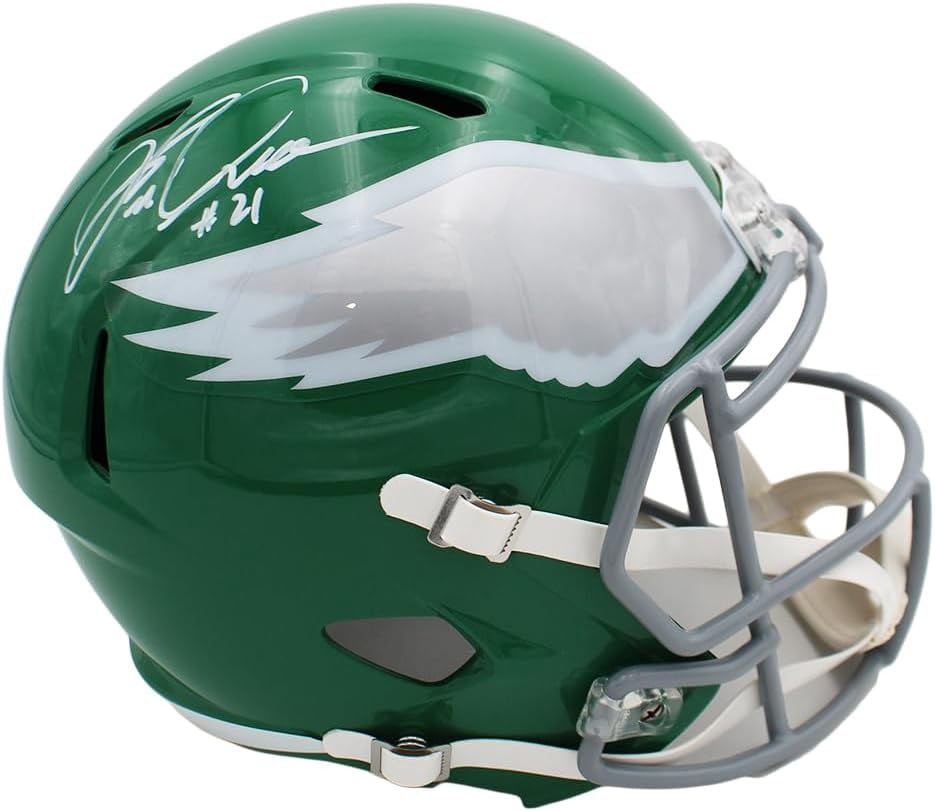 Eric Allen Autographed/Signed Philadelphia Speed Full Size Kelly Green Football Helmet