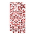 thumbnail image 3 of DII Modern 100 Percent Cotton Damask Dishtowels in Red (Set of 2), 3 of 6