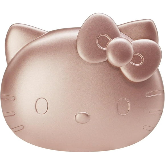 Impressions Vanity Hello Kitty Kawaii Compact Mirror with Touch Sensor for Adjustable Brightness, Lighted Makeup Mirror with LED Lights and 2 Magnifying Mirrors (Rose Gold)