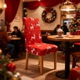 thumbnail image 3 of Christmas Stretch Chair Covers Set of 1 Removable Washable Dining Chair Protectors for Holiday Party Home Decor(A), 3 of 6