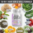thumbnail image 4 of Clean Nutraceuticals Collagen Pills 1000mg Biotin 10000mcg Keratin Saw Palmetto Hyaluronic Acid - Hair Skin & Nails Vitamins & DHT Blocker with Vitamin E Folic Acid Pumpkin Seed MSM - 90 Count, 4 of 9