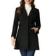 thumbnail image 1 of Abrigo para Mujer con Solapa y Botones Abrigo de Invierno Negro L, 1 of 5