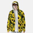 thumbnail image 6 of Rocae Sunflowers In Vintage Print Breathable Sun Protection Hoodie Quick-Dry Lightweight Long Sleeve Hoodie Unisex Running Sports Shirt X-Large, 6 of 9