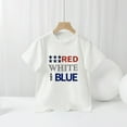 thumbnail image 3 of Funny 4th of July Shirts Toddler Baby Party USA Print Patriotic USA Red White and Blue T-Shirt Kid Boy Girl Patriotic Short Sleeve Shirt Tee Tops (3-4 Years, White), 3 of 6