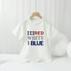 thumbnail image 2 of Gibobby blusas aesthetic Camisetas con estampado de texto en rojo, y azul para niños pequeños, camiseta con bandera americana, camisetas patrióticas de manga corta para niños(Blanco, 4-5 Años), 2 of 5