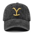 thumbnail image 1 of Yellowstone Dutton Ranch Gorra de béisbol ajustable vintage lavada envejecida gorra de camionero hombres mujeres Sincero Electrónica, 1 of 5