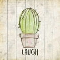 thumbnail image 3 of Allen, Kimberly 15x15 Black Modern Framed Museum Art Print Titled - Watercolor Cactus Laugh, 3 of 5