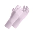 thumbnail image 3 of 4 Pairs Fingerless Sunscreen Gloves, Non-Slip Touchscreen Friendly Summer Outdoor UV Protection Gloves B One Size, 3 of 3