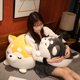 thumbnail image 5 of Peluche de Shiba Inu para niños, muñeco de peluche de 30-70cm con forma de perro gordo, esponjoso, amarillo, gris, Husky, almohada, cojín, juguetes para niños, regalo de cumpleaños, 5 of 5